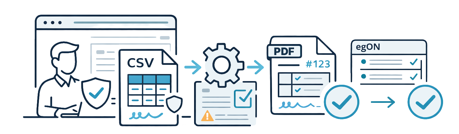 CSV Import Visualisierung