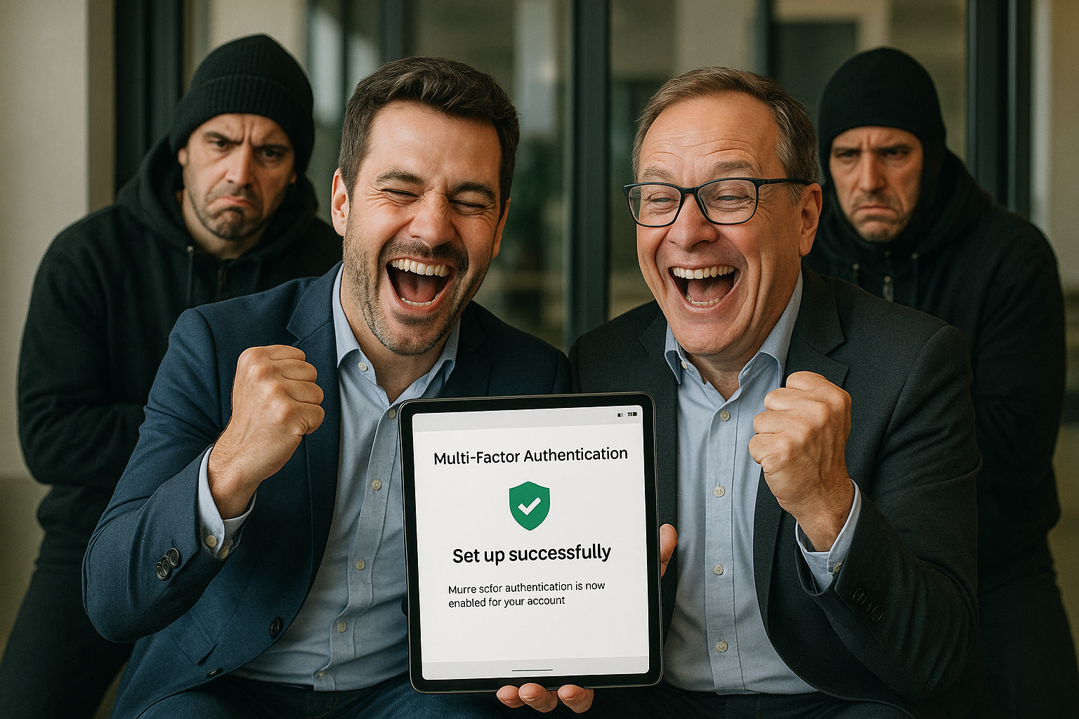 Bild mit VP der erfolgreich seine MFA eingerichtet hat